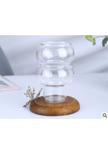Yaratıcı Su Şişesi Dalga Şekli Cam Bardak Isıya Dayanıklı Bira Drinkware Çay Kupa Kahve Suyu Süt Çay Ev Cafe Drinkware Hediye | Bira Steins (Yurt Dışından)