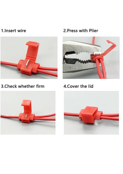 Kablo Birleştirici Klemens Quick Splice Konnektör 10 Adet fırsatları