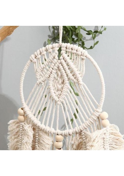 El Yapımı Dokuma Rüya Catcher Boho Duvar Asılı Makrome Ev Süs Hediye Daire Yatak Odası Oturma Odası Dekor Için | Rüzgar Çanları ve asılı Süslemeler (20 * 42 Cm) (Yurt Dışından)