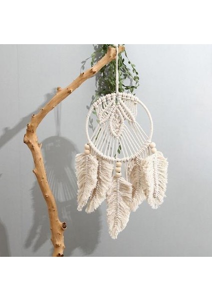 El Yapımı Dokuma Rüya Catcher Boho Duvar Asılı Makrome Ev Süs Hediye Daire Yatak Odası Oturma Odası Dekor Için | Rüzgar Çanları ve asılı Süslemeler (20 * 42 Cm) (Yurt Dışından)