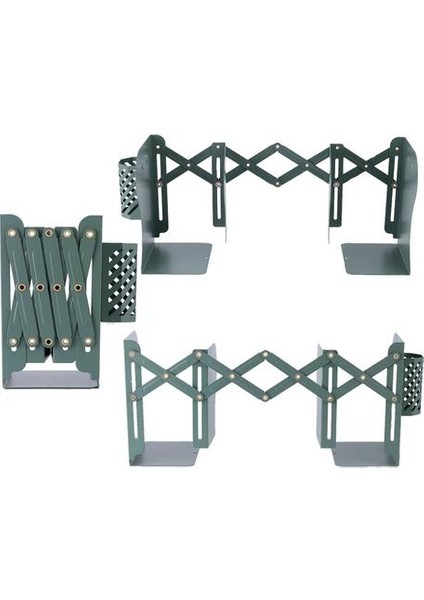 Metal Geri Çekilebilir Bookends Kalem Tutucu Kitap Ekran Okuma Desteği Kitap Standı Tutucu Dergisi Organizatör Ofis Arzı | Bookends (Yurt Dışından)
