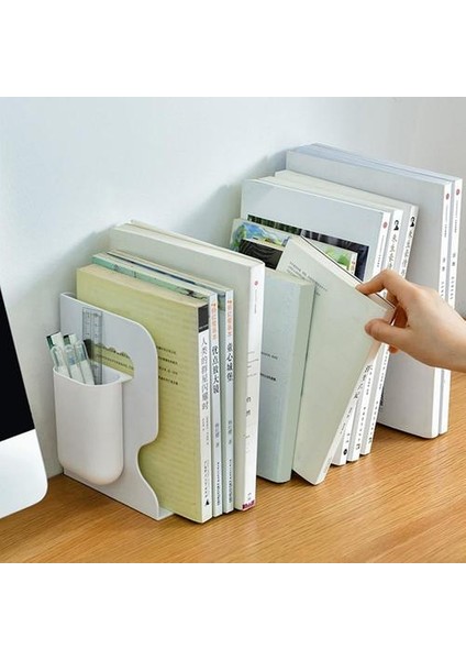 Geniş Uygulama Faydalı Çok Yönlü Kullanım Masaüstü Dekorasyonu Plastik Bookends Çevre Dostu Kitap Tutucu Sturdy Için Uygun | Bookends (Yurt Dışından)