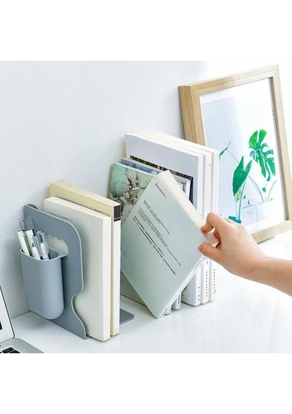 Raflar Raflar Için Geri Çekilebilir Bookends Kitap Desteği Ayarlanabilir Kitaplık Pen Tutucu Masası Organizatör Ofisi ile Ayarlanabilir Kitaplık | Bookends (Yurt Dışından) modelleri