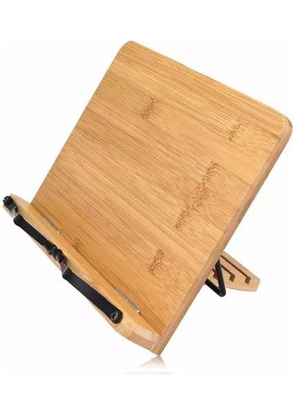 Ayarlanabilir Okuma Dinlenme Tablet Cook Ev Çalışma Odası Kitap Tutucu Katlanabilir Yemek Kitabı Standı Sayfalar Sabit Mutfak Bookends Raf Ahşap | (Yurt Dışından)