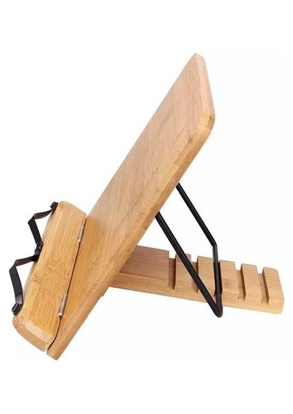 Ayarlanabilir Okuma Dinlenme Tablet Cook Ev Çalışma Odası Kitap Tutucu Katlanabilir Yemek Kitabı Standı Sayfalar Sabit Mutfak Bookends Raf Ahşap | (Yurt Dışından)