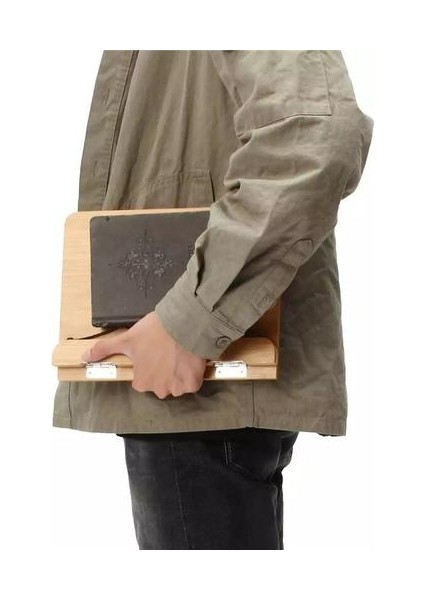 Ayarlanabilir Okuma Dinlenme Tablet Cook Ev Çalışma Odası Kitap Tutucu Katlanabilir Yemek Kitabı Standı Sayfalar Sabit Mutfak Bookends Raf Ahşap | (Yurt Dışından)