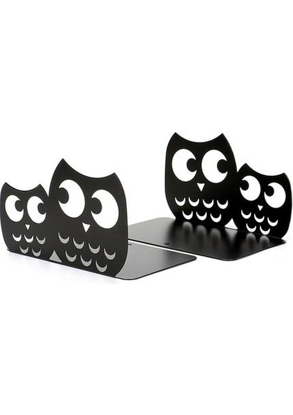 2 Adet Bir Çift Demir Baykuş Nonskid Bookends Bookends Sanat Bookends Dekoratif Kitap Organizatör (Yurt Dışından)
