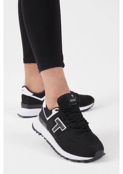 Siyah Beyaz Kaymaz Eva Taban Süet Sneaker modelleri