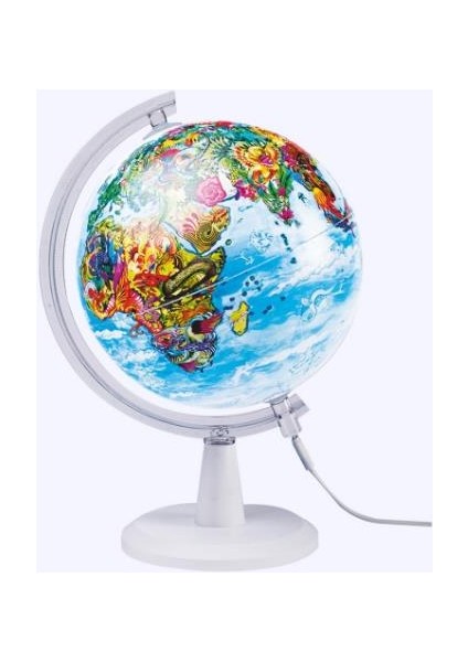 Küre Işıklı Fantastik Grafik Standlı 26 cm 48317