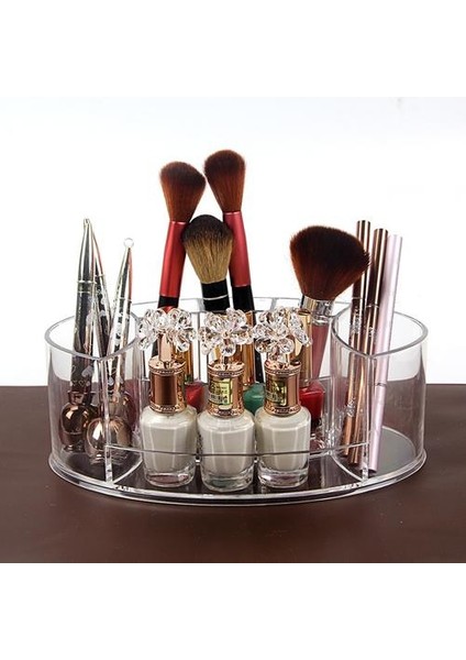 Dresser Şeffaf Kozmetik Saklama Kutusu Akrilik Makyaj Ajanda Oje Makyaj ve Fırça Plastik Depolama Konteyner | Saklama Kutuları ve bidon (Yurt Dışından)