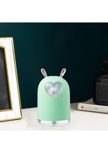 Güzel Pet Tavşan Hava Nemlendiricisi Serin Mist Aroma Araba Yeşili Için LED Gece Lambası (Yurt Dışından)