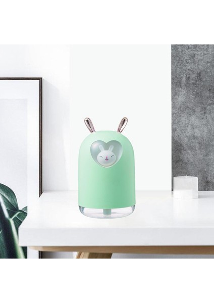 Güzel Pet Tavşan Hava Nemlendiricisi Serin Mist Aroma Araba Yeşili Için LED Gece Lambası (Yurt Dışından)