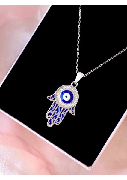 Alâ Silver Jewellery Fatma'nın Eli Nazar Boncuğu 925 Ayar Gümüş Kolye fiyatları