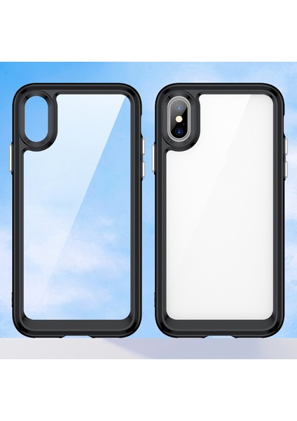 Iphone Xs / Xblack Için Renkli Serisi Akrilik Kılıf