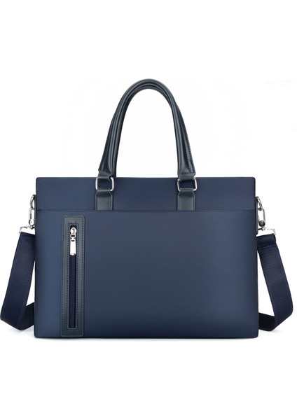 Evrak Çantası Erkek Oxford Kumaş Taşınabilir Büyük Kapasiteli Belge Çantası Erkek İş Konferans Çantası (Yurt Dışından)