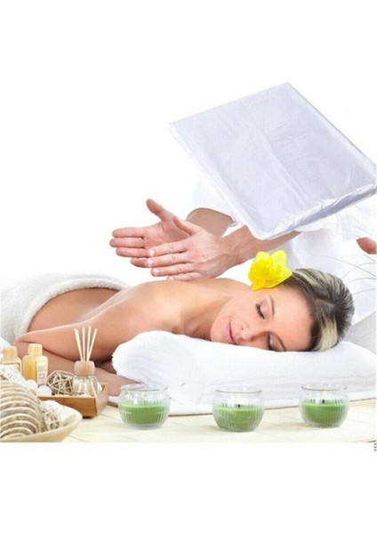 Beyaz 100 Adet 80*240 Dövme Masaj Güzellik Salonu Otel Için Tek Kullanımlık Sedye Örtüsü Çarşafları
