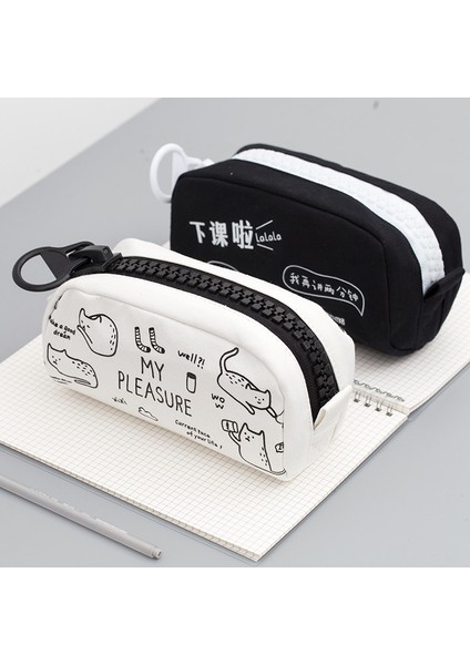 Büyük Fermuarlı Kalem Kutusu - Beyaz (Yurt Dışından) modelleri