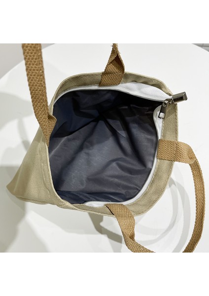 Büyük Kapasiteli Kanvas Çanta - Haki (Yurt Dışından) indirimleri