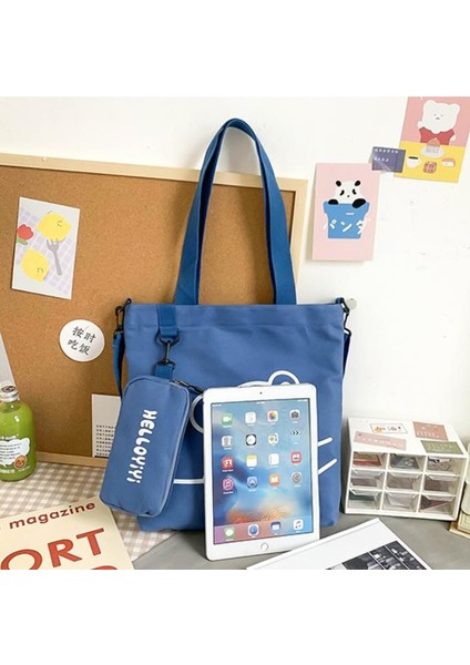 Öğrenci Kanvas Omuz Çantası - Haki (Yurt Dışından) modelleri