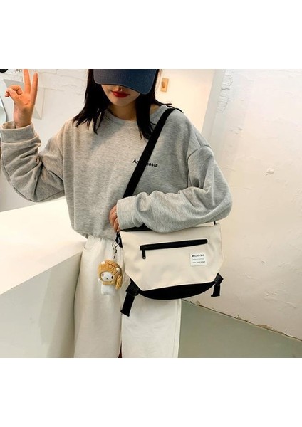 Kanvas Öğrenci Omuz Çantası - Mavi (Yurt Dışından) modelleri