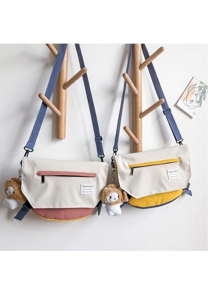 Kanvas Öğrenci Omuz Çantası - Mavi (Yurt Dışından) indirimleri