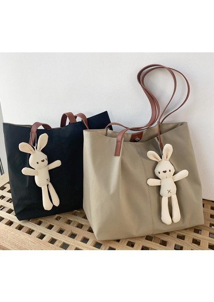 Düz Renk Naylon Kanvas Omuz Çantası - Mavi (Yurt Dışından) modelleri