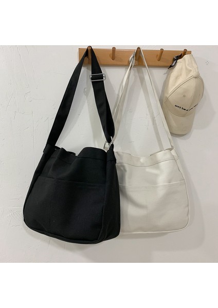 Öğrenci Kalın Kanvas Postacı Çantası - Siyah (Yurt Dışından) modelleri