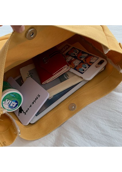 Öğrenci Kalın Kanvas Postacı Çantası - Siyah (Yurt Dışından) fırsatları