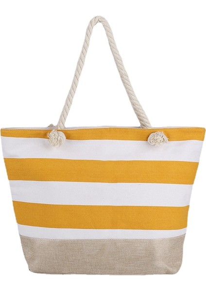 Günlük Kanvas Omuz Çantası - Sarı (Yurt Dışından)