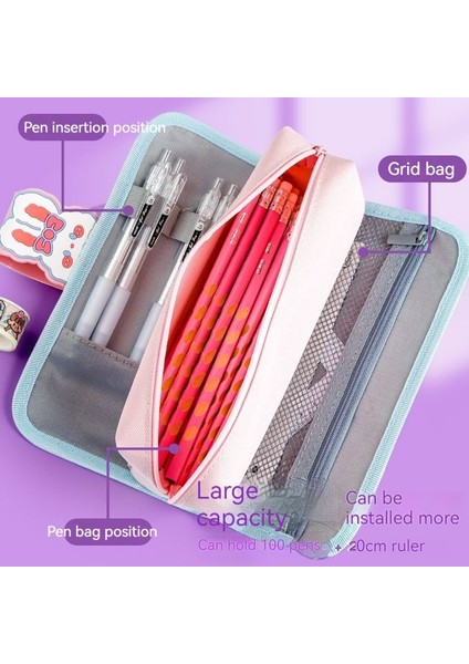 Sevimli Çizgi Kalem Kutusu - Pembe (Yurt Dışından) modelleri