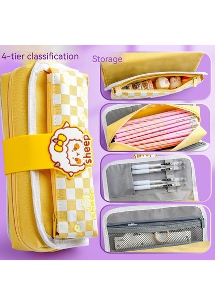 Sevimli Çizgi Kalem Kutusu - Pembe (Yurt Dışından) fırsatları