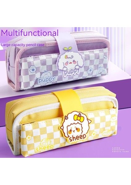 Sevimli Çizgi Kalem Kutusu - Pembe (Yurt Dışından) indirimleri