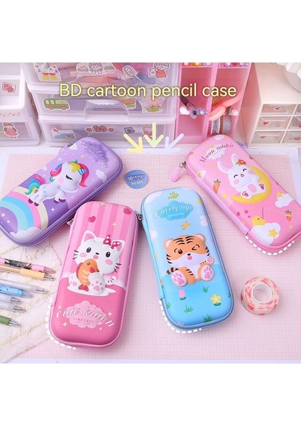Sevimli Karikatür Kalem Kutusu - Mor (Yurt Dışından) fiyatları