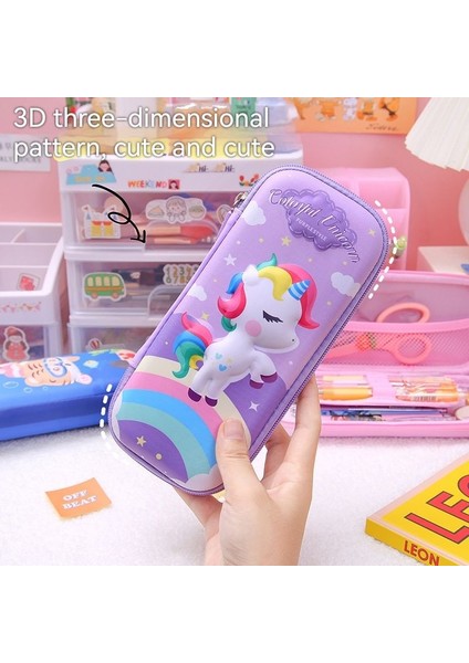 Sevimli Karikatür Kalem Kutusu - Mor (Yurt Dışından) modelleri