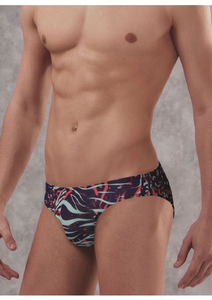 Erkek Zebra Baskılı Külot Slip 1409
