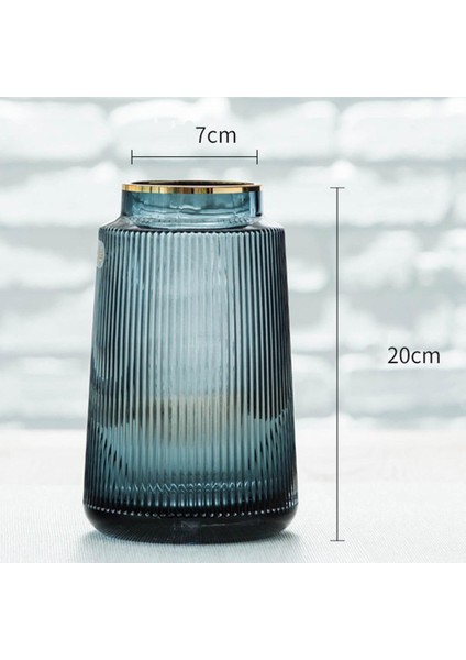 Temizle Cam Çiçek Vazo Masa Teraryum Konteyner Pot Ev Dekor Hediyeler Mavi 20 cm (Yurt Dışından) fırsatları
