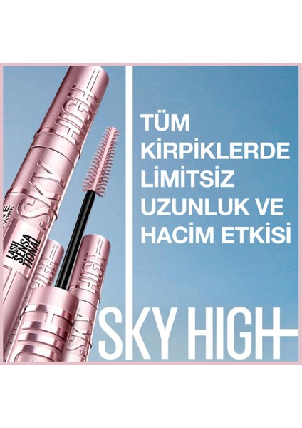 Maybelline New York Lash Sensational Sky High Maskara + Mini Tattoo Liner Jel Göz Kalemli Set