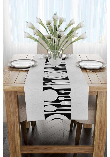 Gri Siyah Modern Dekoratif Desenli Dijital Baskılı Runner CGH1114-RN fiyatları