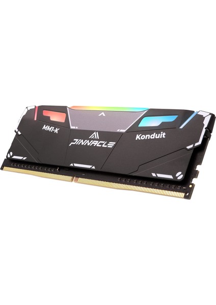 Timetec Pinnacle Conduit R GB 16 GB Ddr4 3600MHZ PC4-28800 CL18-22-22-42 Xmp2.0 1.35V Hız Aşırtma Çift Sıra AMD ve Intel ile Uyumlu Masaüstü Oyun Bilgisayarı Ram Bellek Modülü - Siyah