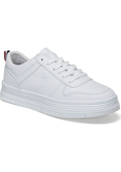 Surı Beyaz Kadın Sneaker Kalın Taban Ayakkabı