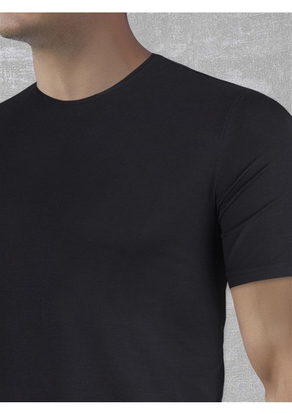 2566 ERKEK PREMIUM SİYAH T-SHİRT modelleri