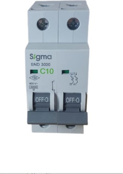 2X10A C/3ka W Otomatik Sigorta (3lü) Sigma