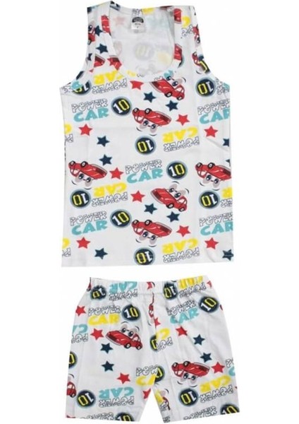 4070 Baskılı Çocuk Atlet Boxer Takım