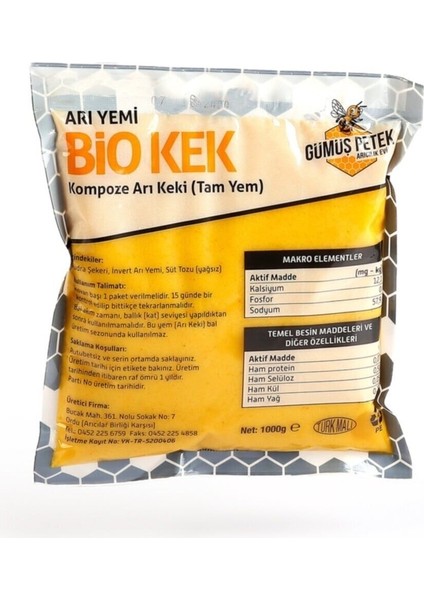 Bio Kek - Arı Yemi 1 kg (20 Adet )