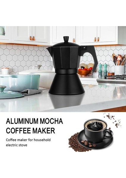 Alüminyum Mocha Ev Indüksiyon Ocak Kahve Makinesi Çift Alt El Pot Iyi İşçilik Iyi Termal Iletken (Yurt Dışından)