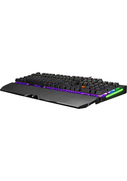 KB-R86 Umbra Siyah USB Rainbow Aydınlatmalı Blue Switch Mekanik Gaming Oyuncu Klavye