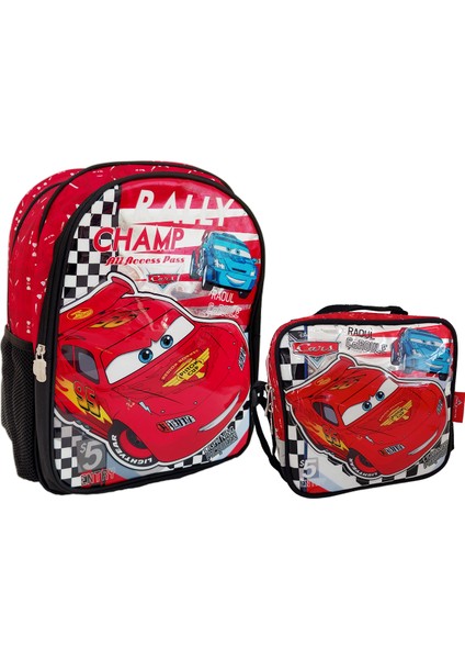 Cars Okul Çantası Beslenme Çantası 2'li Set