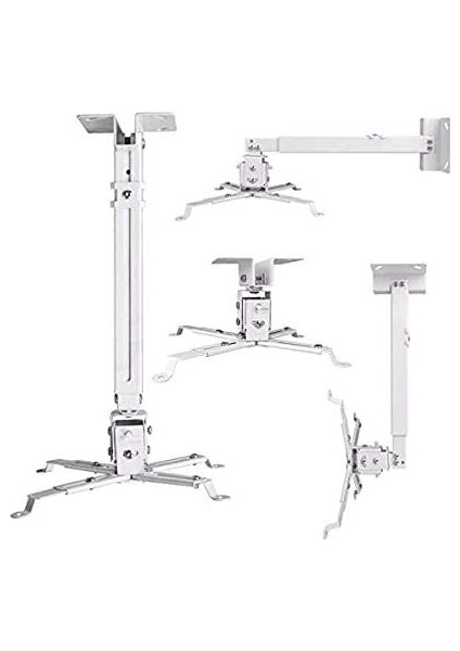 (LO65) 43-65CM Teleskopik Projeksiyon Tavan Askı Aparatı