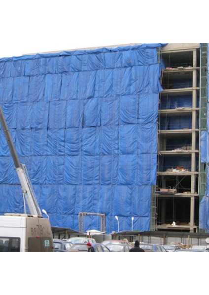 8X15 Metre Ebatlı Branda Yağmur Kar Su Geçirmez Halkalı Koruma Branda Inşaat Örtüsü Saman Çadırı Tente Yağmurluk Gölgelik