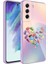 Samsung Galaxy S21 Fe Uyumlu Kılıf Iç Yüzeyi Kadife Kamera Korumalı Parlak Renkli Desenli Kılıf 1